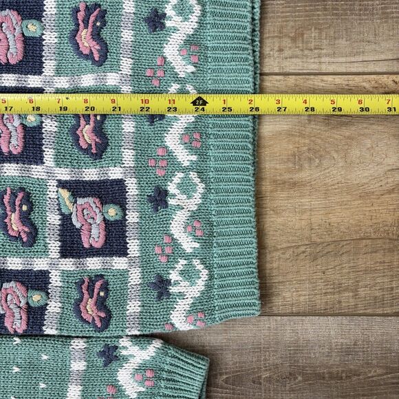 Vintage 62 East Womens Floral Cottagecore Sweater Size M Grandmacore Feminine - Picture 12 of 14